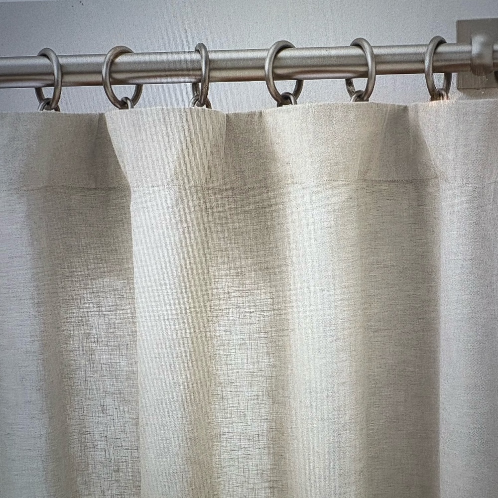 Pottery Barn Belgian Flax Linen Curtain - 50"w x 96"h - Picture 5 of 6